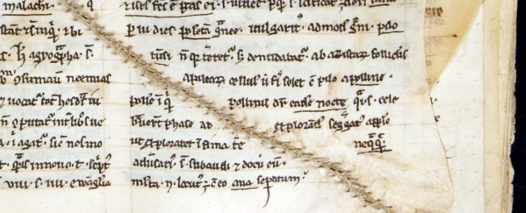 Manuscript: miniscule, damaged