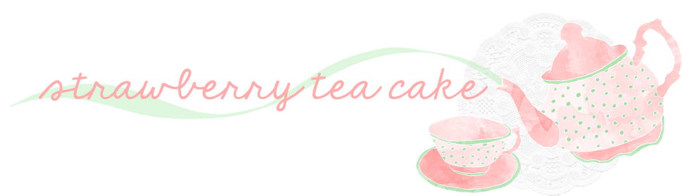 Strawberry tea cake