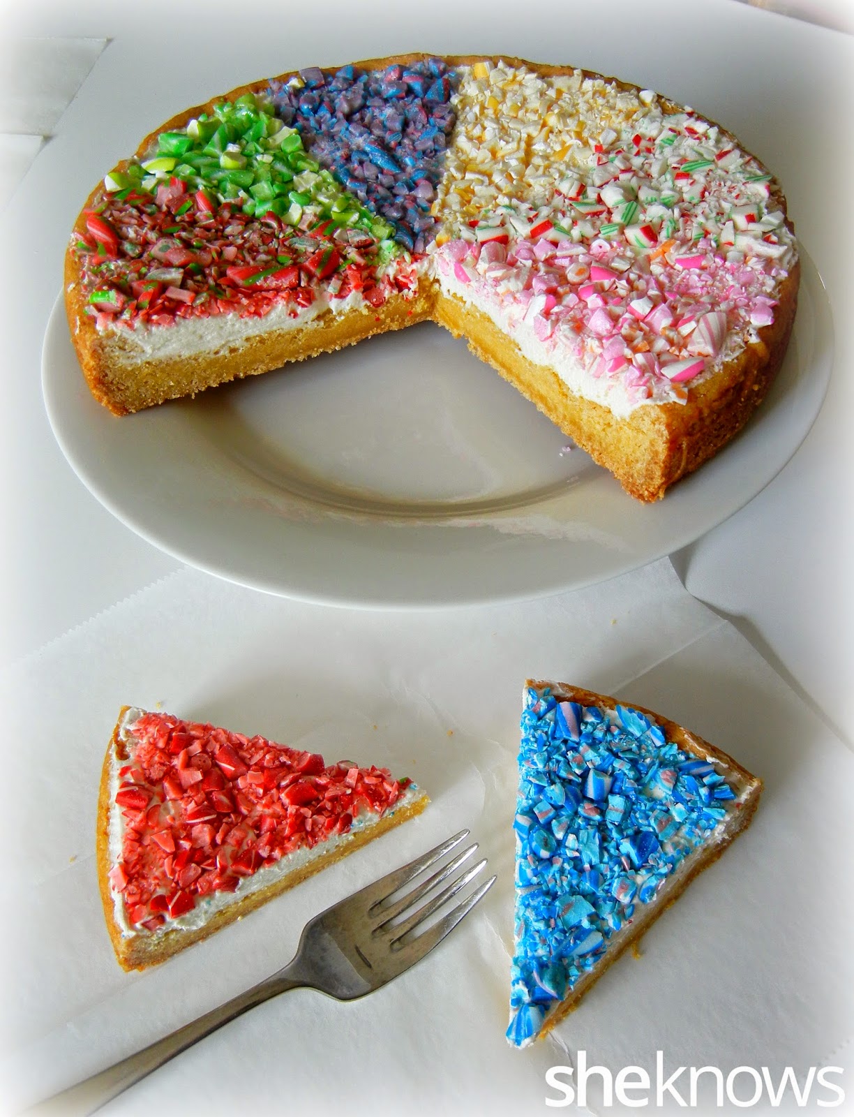 Sugar Swings Serve Some Rainbow Candy Cane Topped Sugar Cookie Sugar Swings Serve Some Rainbow Candy Cane Topped Sugar Cookie