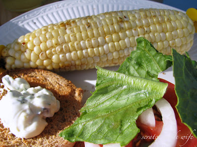 healthy grilled corn on the cob