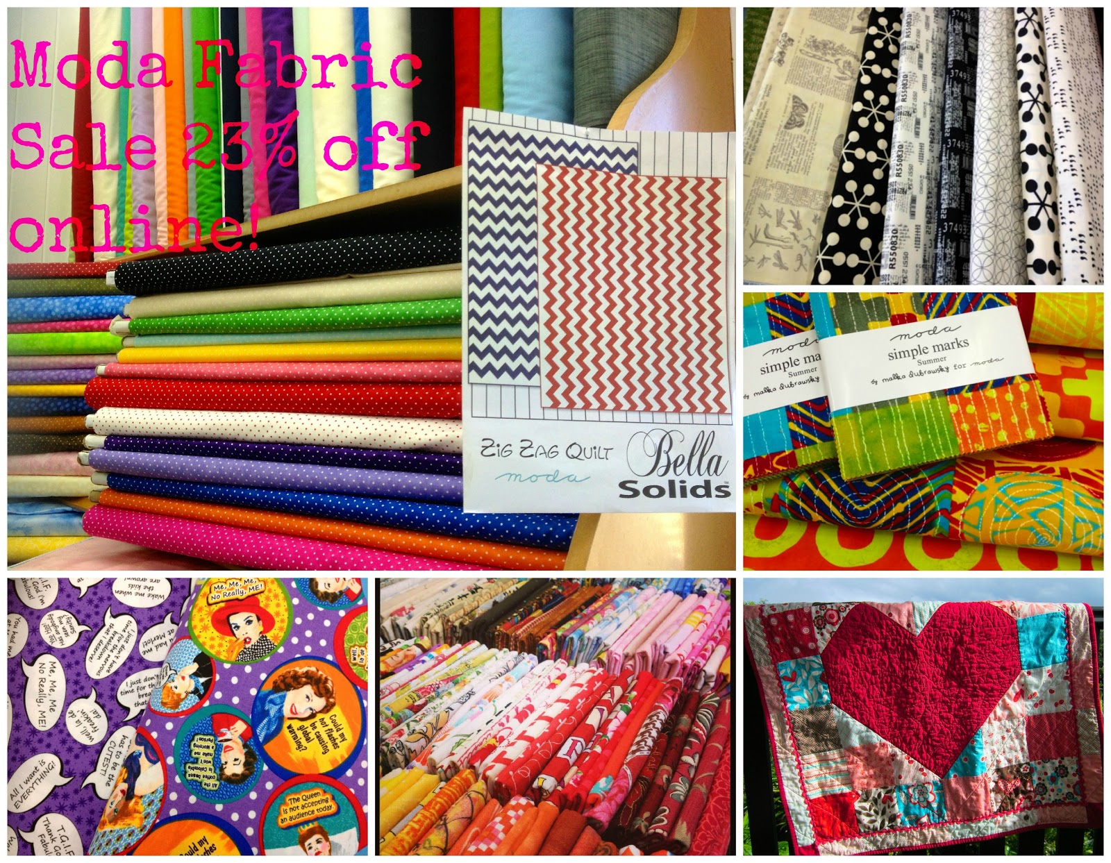 Ann Ferguson Quilts Moda Fabric Sale!!