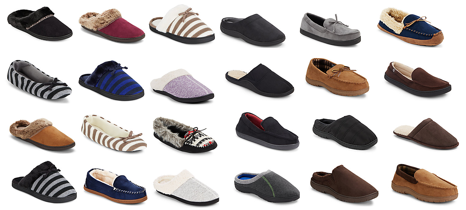 Saks Fifth Avenue, Isotoner and Totes Men's and Women's Slippers $9.99 ...