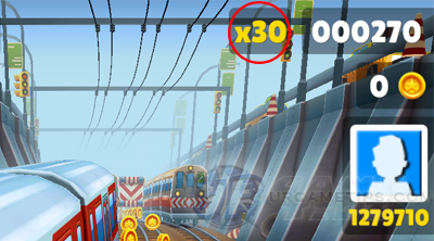 How to increase the multiplier in Subway Surfers