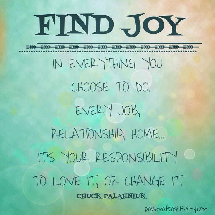 find joy