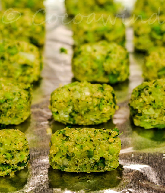 Baked Broccoli Quinoa Tater Tots