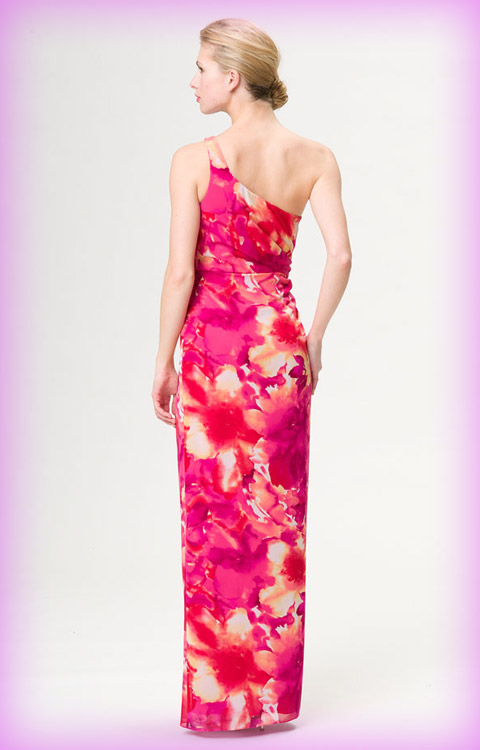 Style Dresses: Adrianna Papell One Shoulder Floral Print Maxi Dress
