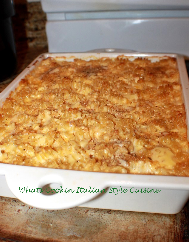 Spiral Pasta Alfredo Casserole Recipe What's Cookin' Italian Style