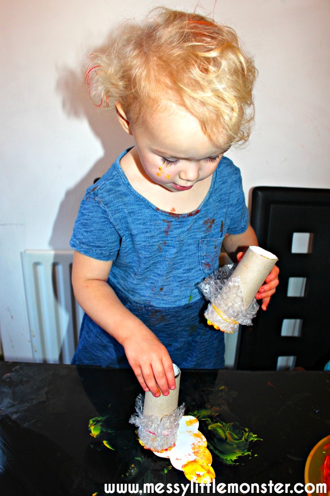 Bubble Wrap Autumn Tree Messy Little Monster