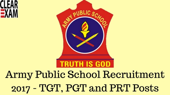 Army Public School recruitment Notification