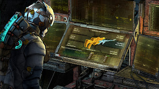 This is a Dead Space 3 Crafting Bench, where you construct weapons and items