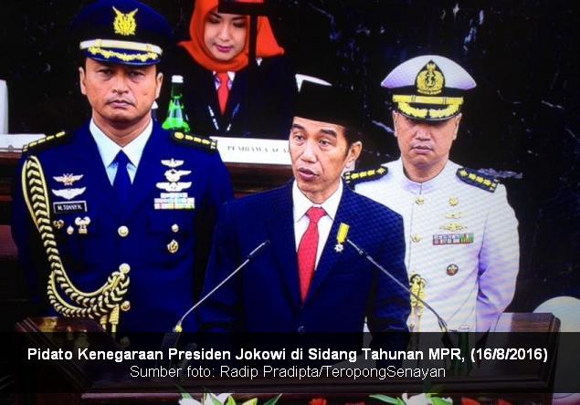 Pidato Kenegaraan Presiden Jokowi Dicueki Lebih 1 3 Anggota Mpr Tak Hadir Portal Islam