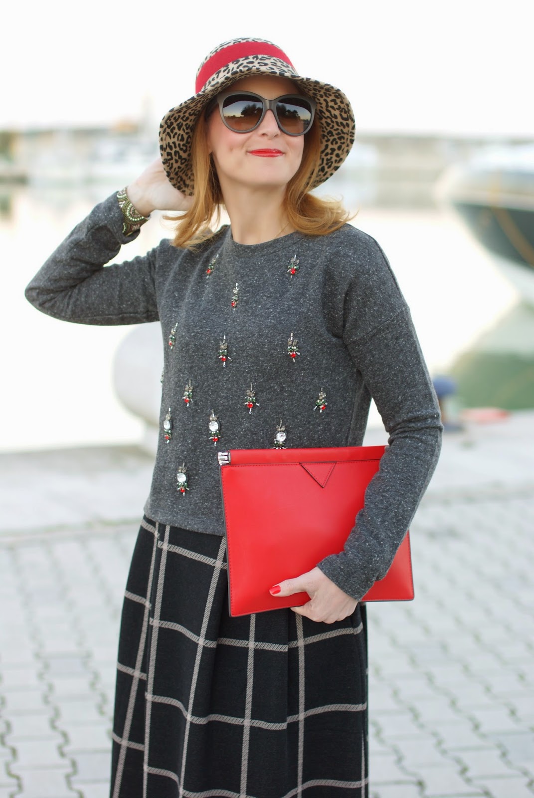 Embellished sweater, leopard print hat | Fashion and Cookies - fashion ...