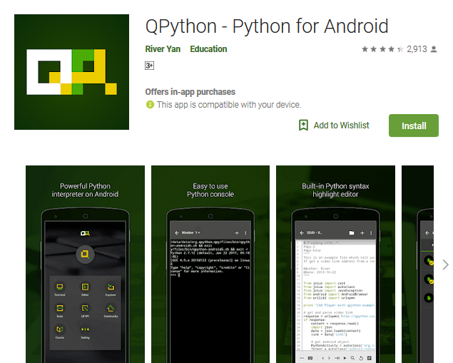 QPython - best app to code Python for Android