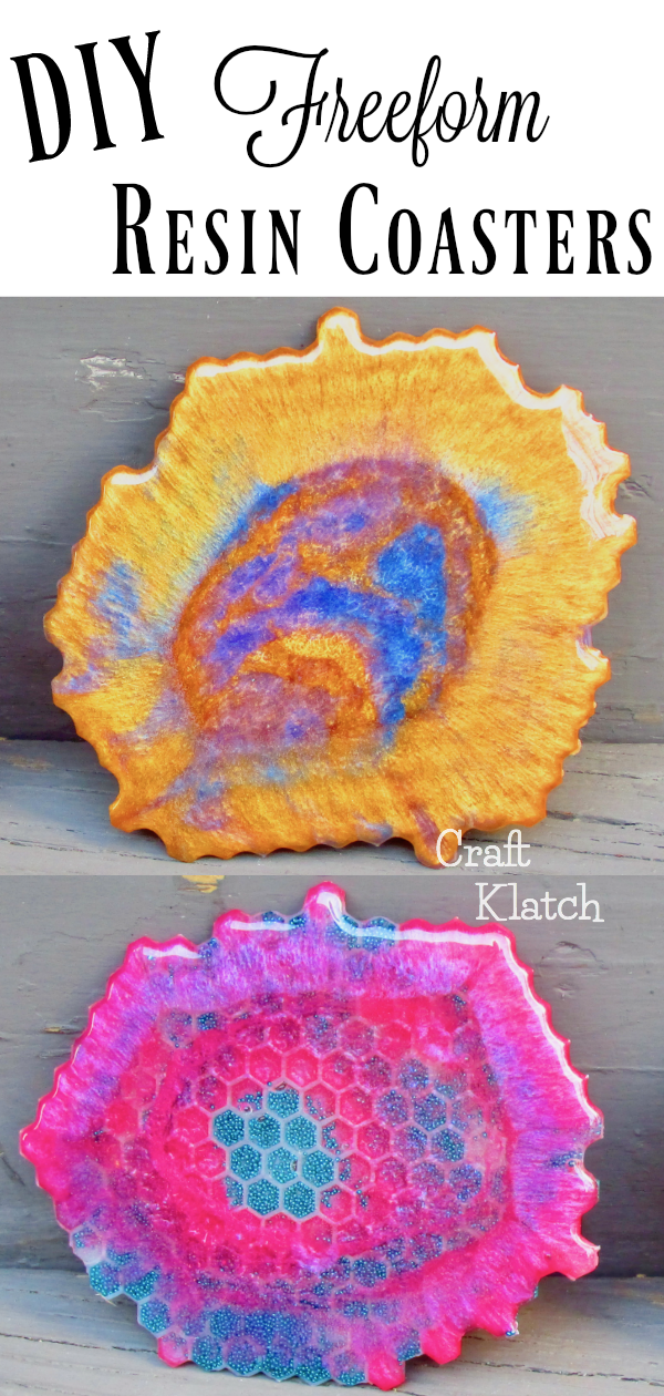 Craft Klatch ® Freeform Resin Coasters DIY Another Coaster Friday