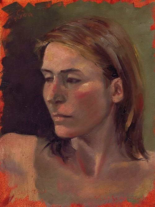 Portrait Rathmines Oils and acrylics painting art classes for beginners and