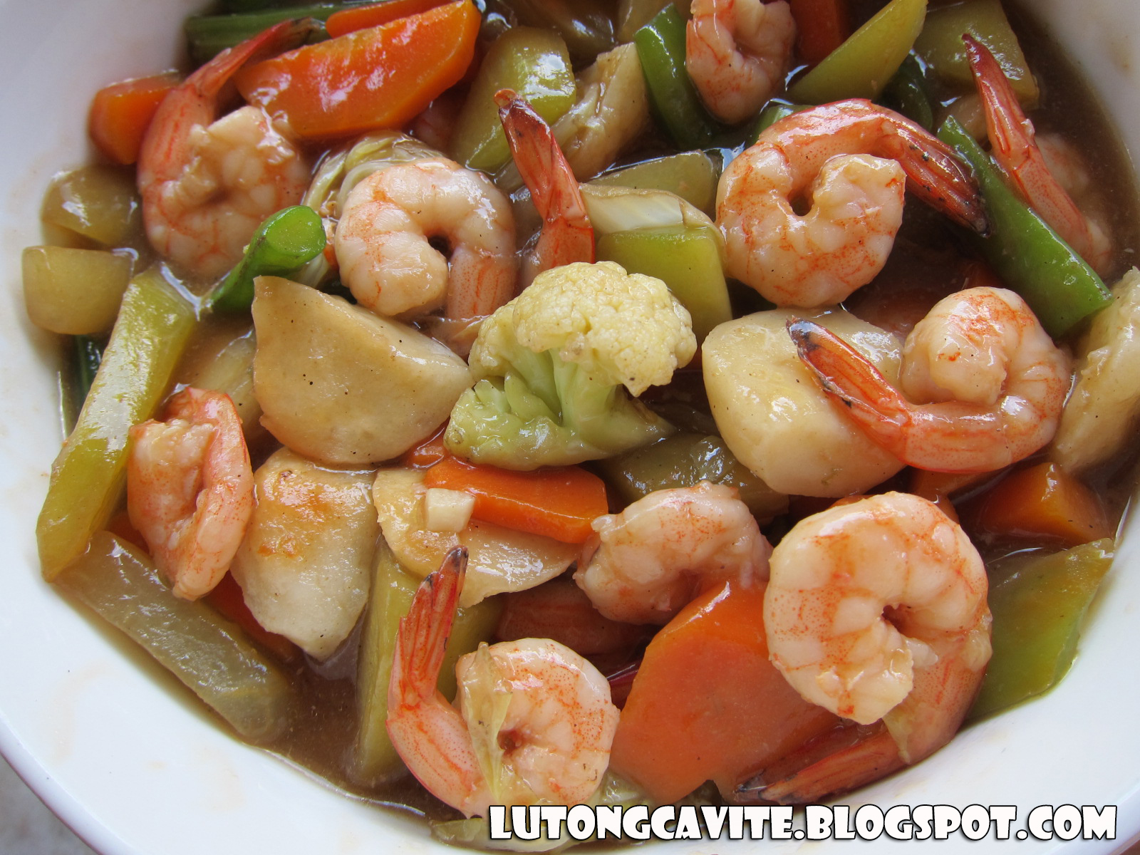 Lutong Cavite Shrimp Chopsuey