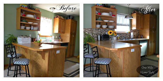 Kitchen Mini-Makeover - Before and After