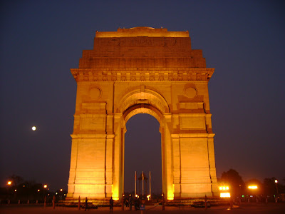 India Gate in the night time