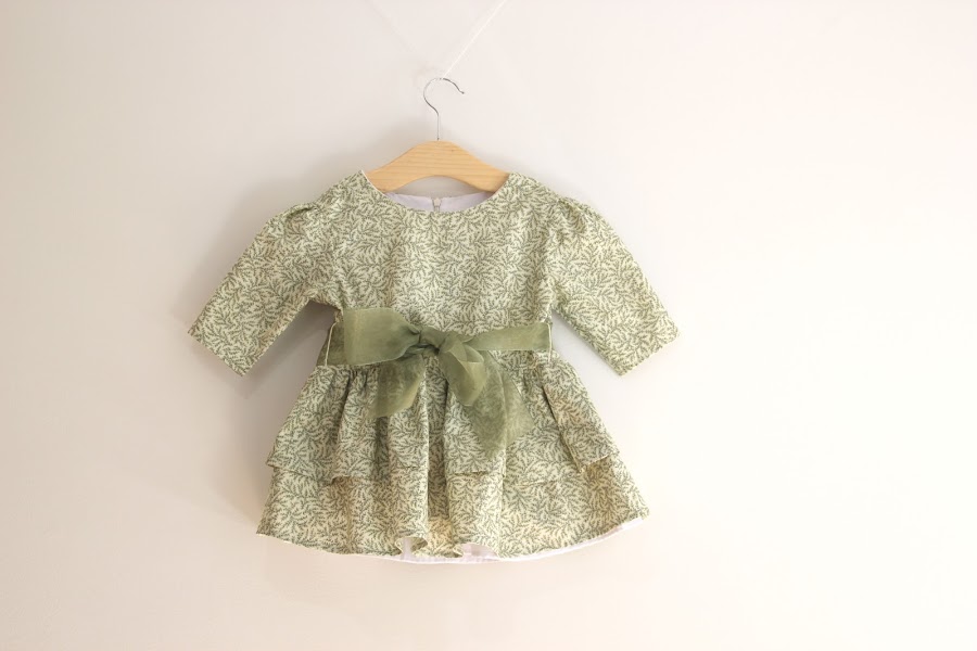DIY patrones vestido niña volantes talla 3 a 8 años 