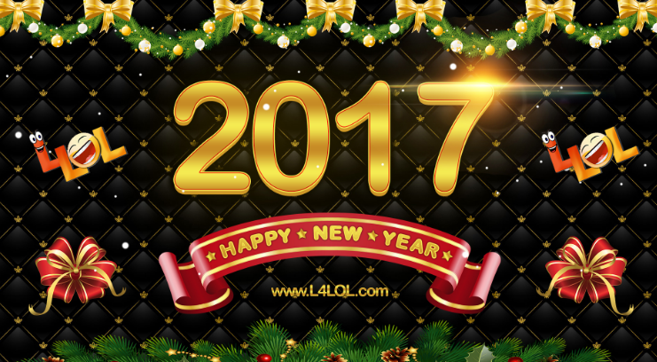 Happy New Year 2017 Greetings Card