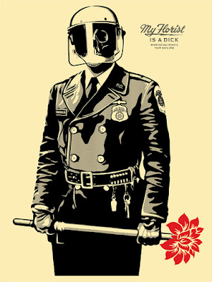 Obey Giant “My Florist Is A Dick” Screen Print by Shepard Fairey