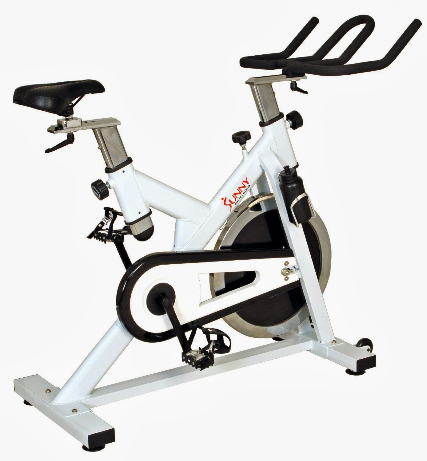 Sunny Health & Fitness SF-B1110 Premier Indoor Cycling Bike, review of features, rivals more expensive spin bikes