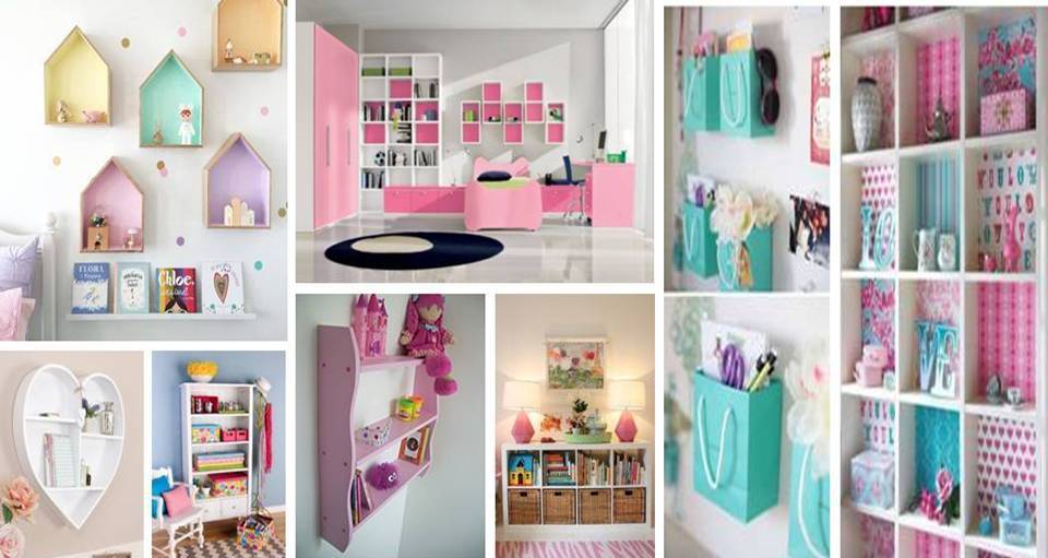 girls bedroom shelves