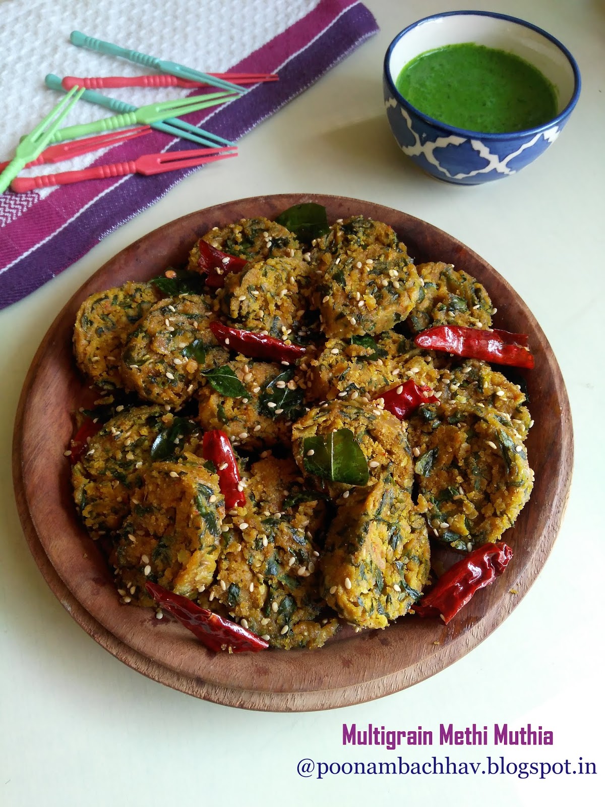 Annapurna Multigrain Methi Muthia Recipe / Steamed Dumplings