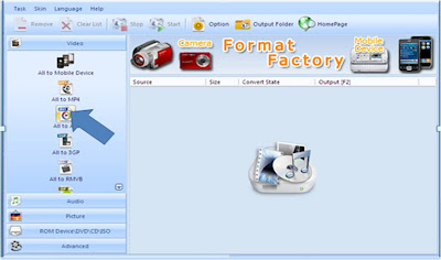 Memilih Format Factory Memilih Format Factory