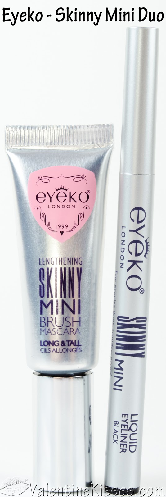 Valentine Kisses Eyeko Skinny Mini Set pics, swatches, before & after, review