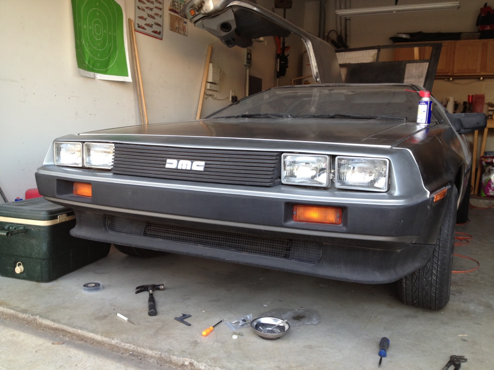 Jeff's 1981 DeLorean: Front Fascia Completed