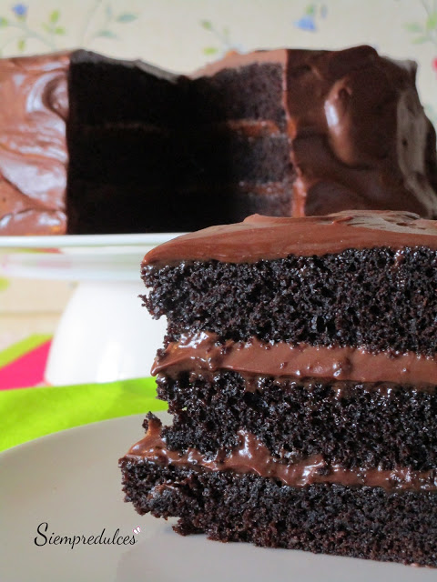Devils food cake (Siempredulces)