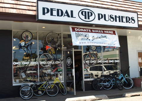 pedal pushers bike shop