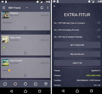BBM Mod Dark Navy v3.3.1.21 Apk (Clone/Unclone) - akozonet BBM Mod Dark Navy v3.3.1.21 Apk (Clone/Unclone) - akozonet