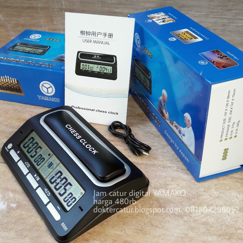 doktercatur Jam catur DIGITAL digunakan di Turnamen Internasional FIDE