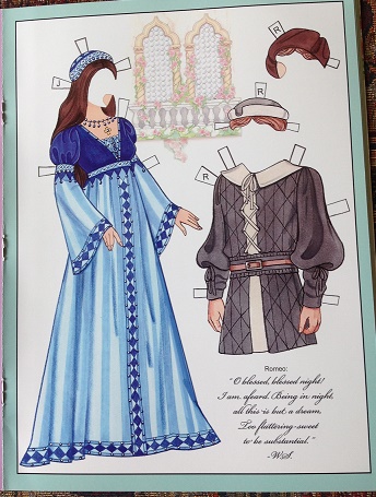 romeo and juliet paper dolls