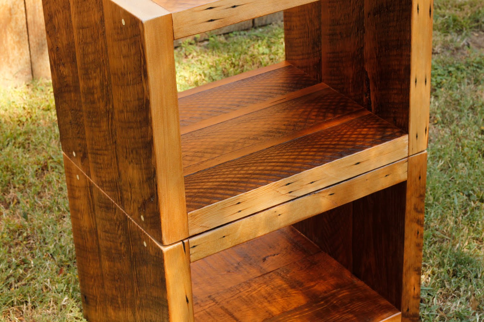 Arbor Exchange Reclaimed Wood Furniture Cube End Tables