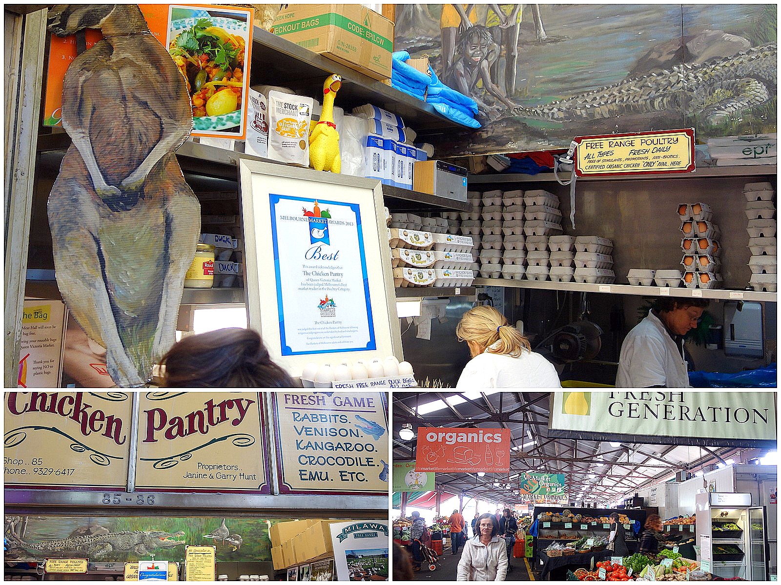 A pleasantly welcoming market where visitors to Melbourne can spend a