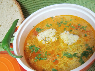 Supa cu perisoare de dovlecel