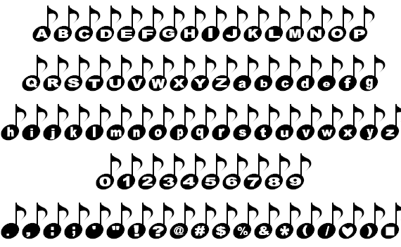 musical notes fonts in mc word musical notes fonts in mc word