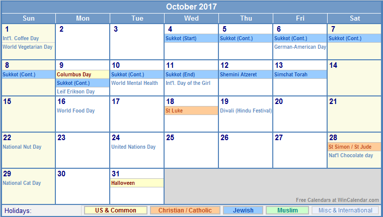 October-2017-Calendar October-2017-Calendar