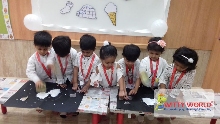 on the top of the world white day celebrated by playgroup