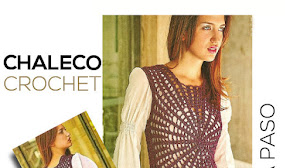 Chaleco crochet con diseño circular / Paso a paso para todos los talles