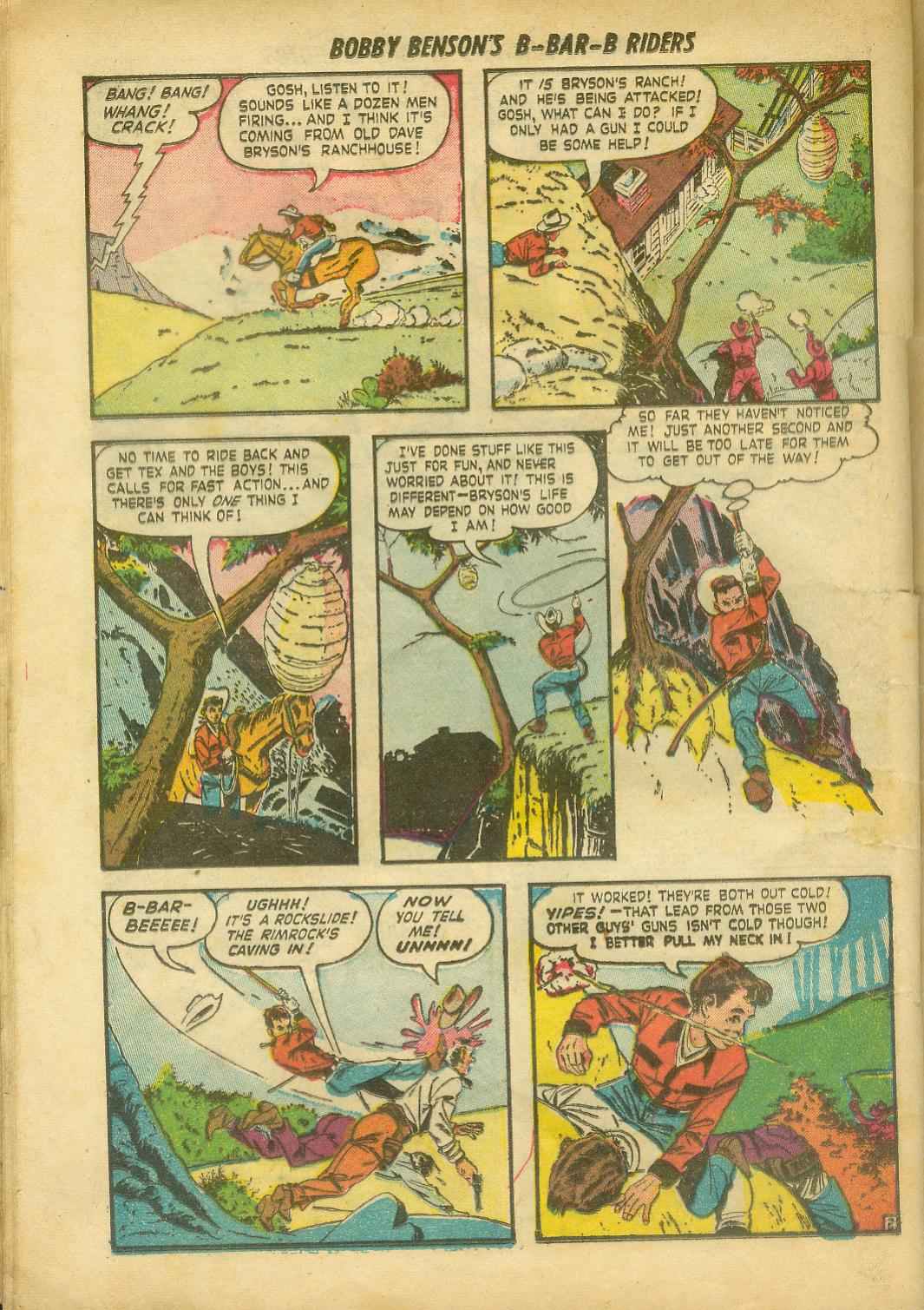 Read online Bobby Benson's B-Bar-B Riders comic -  Issue #8 - 28