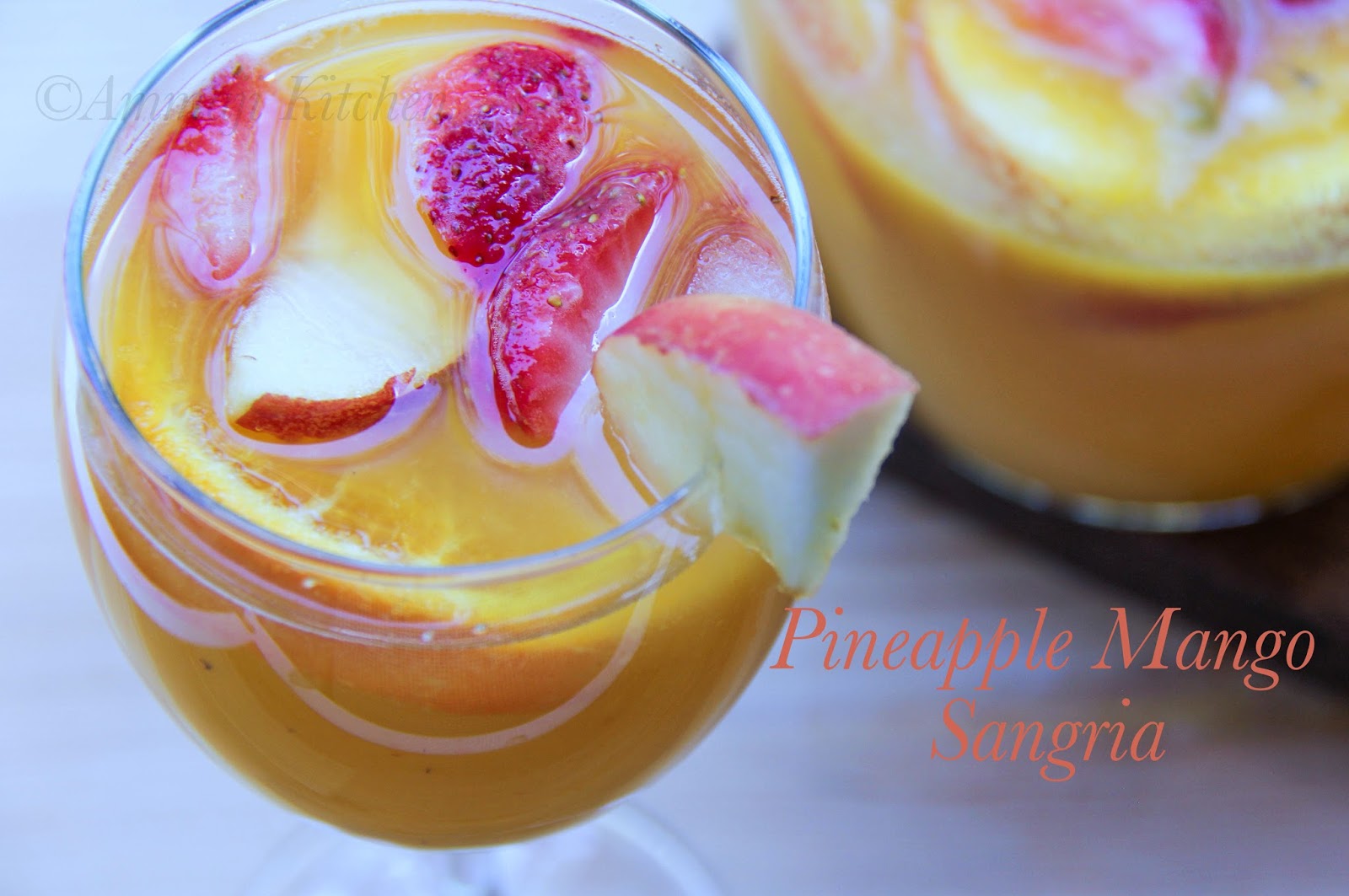 Pineapple Mango Sangria | Indian Food Recipes | Ammaji Kitchen