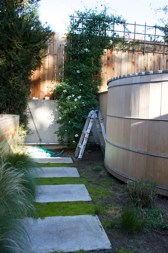 The Shingled House A Ship Ladder for the Hot Tub
