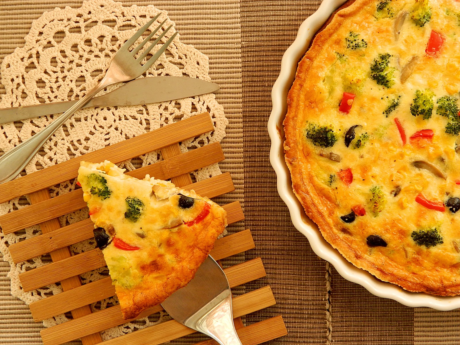 Dr Ola's kitchen: Quiche Tutorial (Vegetarian recipe). Vegetarische Quiche.