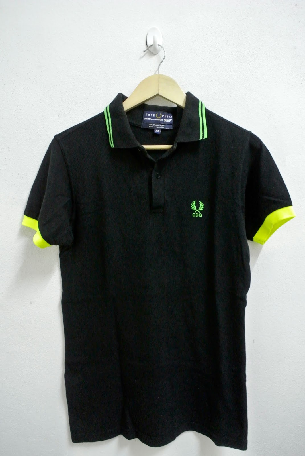 indieclothingitems: Fred Perry CDG Polo XS Shirt