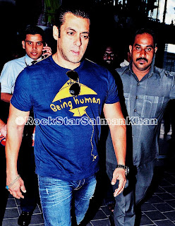 Salman Khan Spotted at Shamshabad Airport for Mental shooting