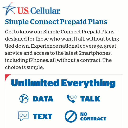 U.S. Cellular Cuts Plan Prices, Increases Data | Prepaid Phone News